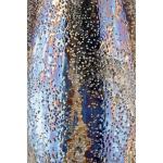 Bloemenvaas vaas van metaal - decoratie woonkamer cadeau voor vrouwen verjaardag Moederdag - kleur: metallic bruin hoogte 28 cm