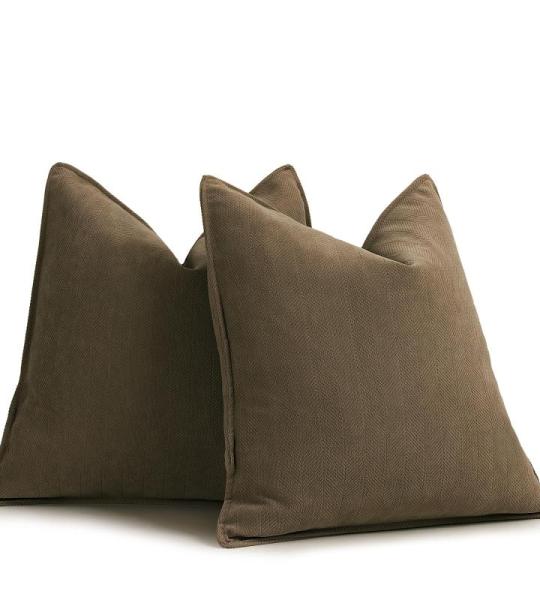 Sofa Set van 2 Chenille Sofa Kussens met Elegant Design, Zacht en Luxe Decoratief Kussen voor Sofa, Bed en Woondecoratie