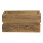 Vintage Mini Houten Krat Tafel Caddy - 5.by 9.5-Inch Opbergdoos Kruiderij Houder. Gebruiksvoorwerp Zilverwerk Houder Organizer
