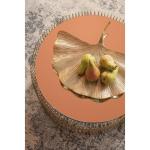 Design salontafel Wire (2/set), messing, 63/53 cm diameter, bijzettafel, nachtkastje, stalen frame, tafelblad van veiligheidsglas, woonkamer, rond, 34 x 70 x 70 cm (H/B/D)