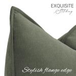 Sofa Set van 2 Chenille Sofa Kussens met Elegant Design, Zacht en Luxe Decoratief Kussen voor Sofa, Bed en Woondecoratie