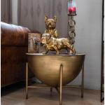 -Couchtisch aus Metall Gold, Höhe 46 cm, ideal als Ergänzung für moderne Inneneinrichtung, für Wohnzimmer, Eingänge und Schlafzimmer.