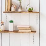 Plankhoek gietijzer, set van 2, antiek, vintage plankdragers, kettingmotief, wandhouder voor planken, brons