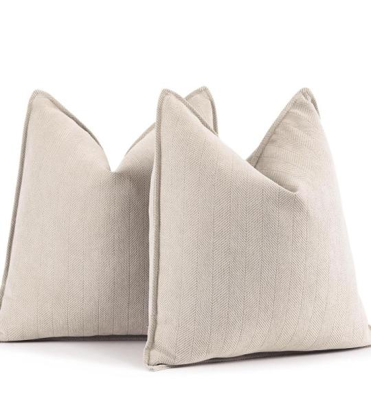 Sofa Kussenhoezen Set van 2 Chenille Sofa Kussens met Elegant Design, Zacht en Luxe Decoratief Kussen voor Sofa, Bed en Woondecoratie
