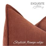 Sofa Kussenhoezen Set van 2 Chenille Sofa Kussens met Elegant Design, Zacht en Luxe Decoratief Kussen voor Sofa, Bed en Woondecoratie