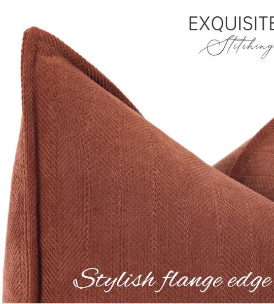 Sofa Set van 2 Chenille Sofa Kussens met Elegant Design, Zacht en Luxe Decoratief Kussen voor Sofa, Bed en Woondecoratie
