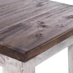 RUSTIC HOUTEN ZITKRUK MADERO | 48x30x30 cm (HxBxD), gerecycled hout | houten kruk | Kleur: 05 wit-naturel