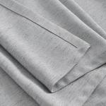 Tischläufer aus Silber Grau Leinen, 90cm lang, maschinenwaschbar, rustikaler Bauernhaus-Tischläufer für Essen, Feiertage, Partys und den täglichen Gebrauch(Silber Grau, 90cm)