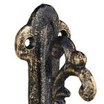 plankdragers antiek, 2 stuks, schapdragers gietijzers, antieke versieringen, planksteunen, vintage, brons