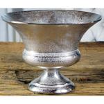 Vaas bloemenvaas pot pot pot decoratieve vaas aluminium zilver luxe decoratie modern van metaal, woonkamer en keuken, M 38 cm