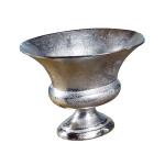 Vaas bloemenvaas pot pot pot decoratieve vaas aluminium zilver luxe decoratie modern van metaal, woonkamer en keuken, M 38 cm