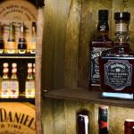 Houten vat huisbar met LED-verlichting - wijnkast in retro stijl - wijnvat bar - houten rek - houten bar 80 cm hoog - naaldhout - vatbare statafel en flessenstandaard (wengé)