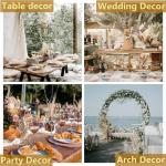 Gedroogd pampasgrasdecoratie, 120 stuks pampasgras met hazenstaarten, gedroogde bloemen, rietgrasboeket voor bruiloft, boho-bloemen, tafeldecoratie thuis, rustiek boerderijfeest 12