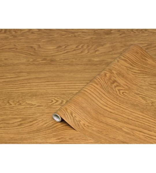 Meubel-plakfolie eiken wildgroei houtlook 90 cm x 2,1 m - meubelfolie zelfklevende decoratieve folie voor keuken, kast, tafelfolie kastfolie houtfolie deurfolie deurbehang deur bru