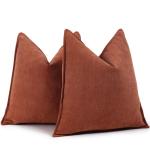 Sofa Kussenhoezen Set van 2 Chenille Sofa Kussens met Elegant Design, Zacht en Luxe Decoratief Kussen voor Sofa, Bed en Woondecoratie