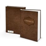 Groot gastenboek DIN A4 bruiloft bruiloftsgastenboek in lederlook vakantiewoning hotel gasten vintage bruin