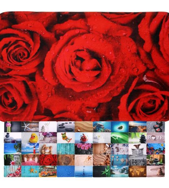 Badmat, keuze uit diverse fraaie badmatten, hoogwaardige kwaliteit, zeer zacht, sneldrogend, wasbaar, 70 x 110 cm