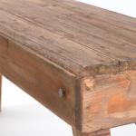 Opvouwbare zitbank Aldo | 112x48x28cm (BxHxD), gerecycled hout | rustieke houten bank, keukenbank gemaakt van massief hout, bijzetbank, gangbank, tuinbank | kleur: 01 natuurlijk