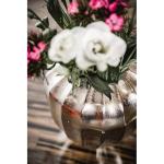 Vaas, bloemenvaas, pokalvaas, decoratieve vaas, aluminium (metaal), zilverkleurig, modern, woonkamer, keuken, 23 cm
