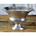 Vaas bloemenvaas pot pot pot decoratieve vaas aluminium zilver luxe decoratie modern van metaal, woonkamer en keuken, M 38 cm
