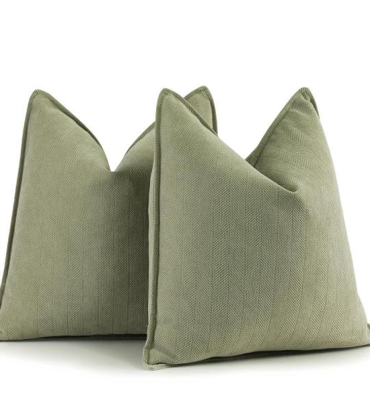 Sofa Set van 2 Chenille Sofa Kussens met Elegant Design, Zacht en Luxe Decoratief Kussen voor Sofa, Bed en Woondecoratie