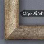 Monaco Fotolijst, 30 x 60 cm, vintage metaal, fotolijst, metaallook, geborsteld aluminium, posterlijst, verwisselbare lijst